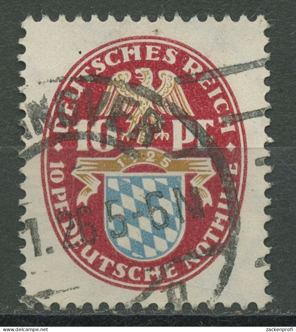 Deutsches Reich 1925 Deutsche Nothilfe: Landeswappen Bayern 376 Gestempelt - Used Stamps