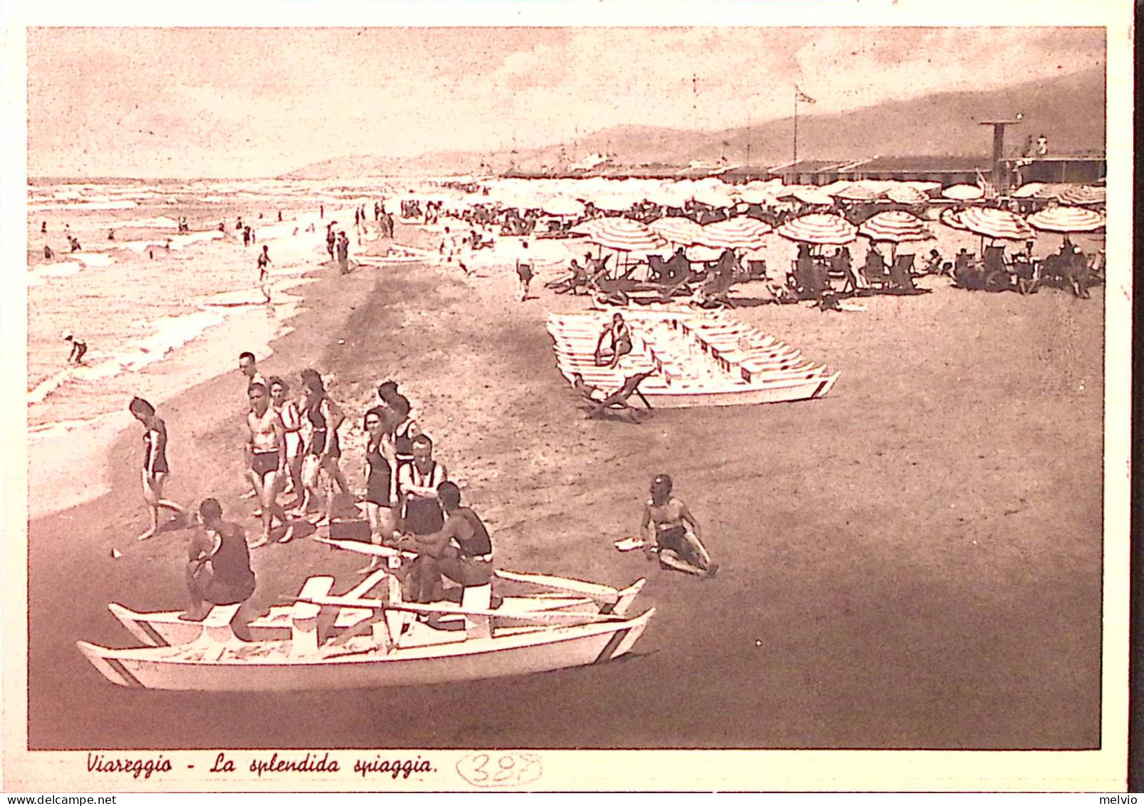 1945-VIAREGGIO II^RIUNIONE FILATELISTI ITALIANI (18.8) Annullo Speciale Su Carto - Viareggio