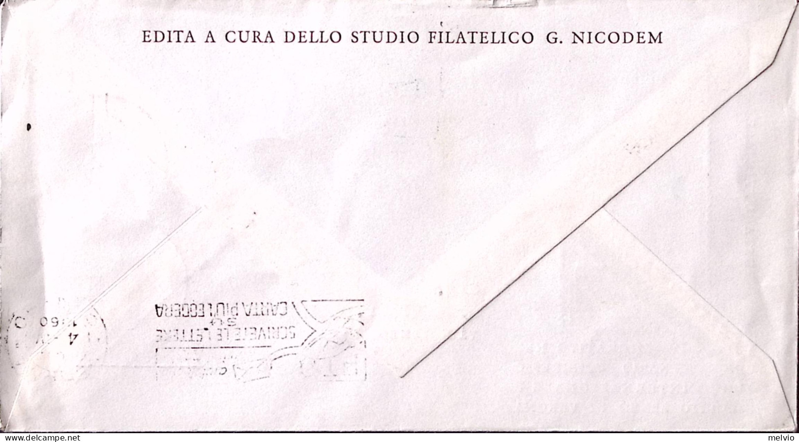 1960-VERONA GIRO AEREO INTERNAZIONALE/VERONA-MALPENSA (3.4) Annullo Speciale E C - Poste Aérienne