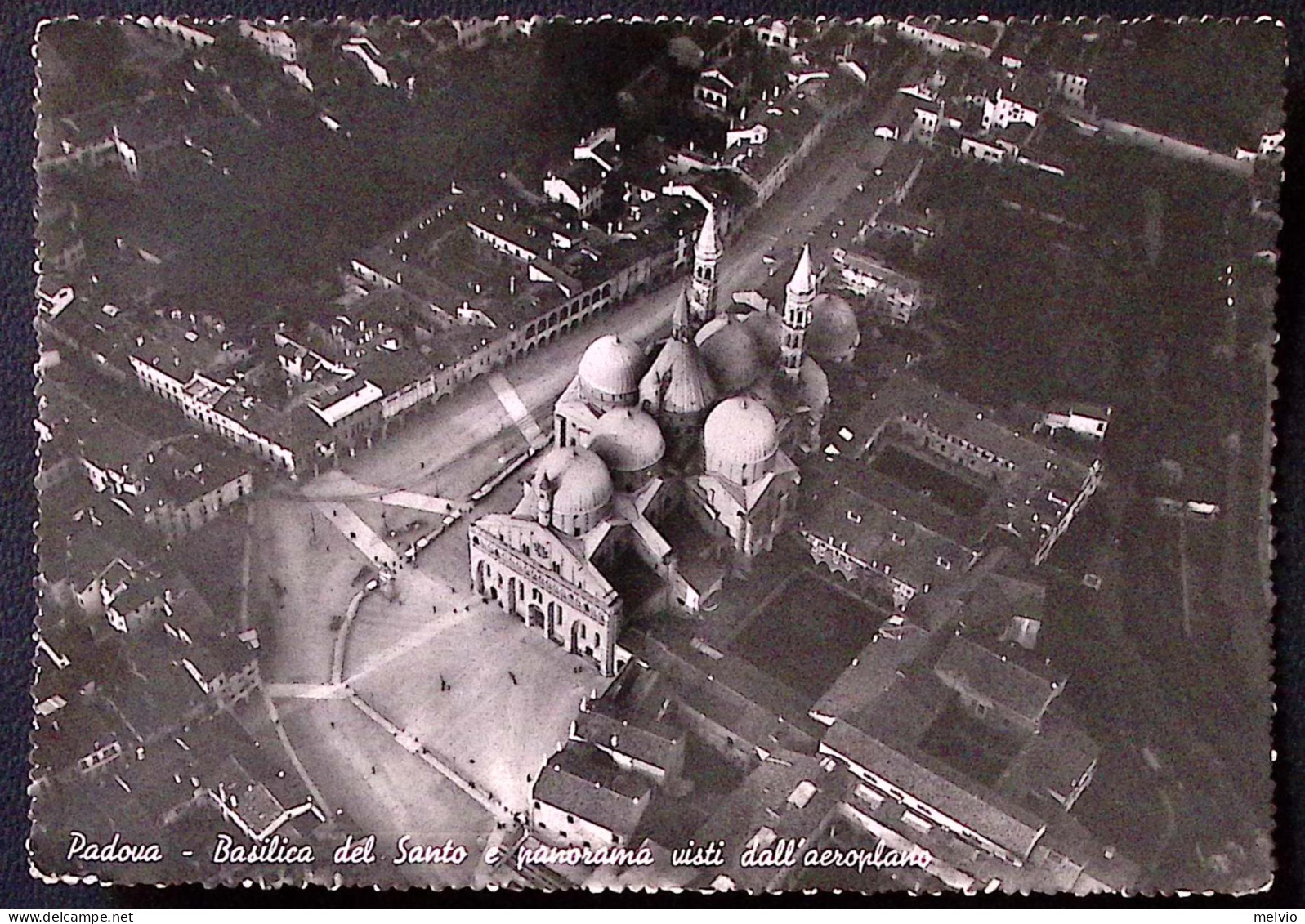 1949-PADOVA Basilica Del Santo E Panorama Dall'aeroplano Viaggiata Padova (25.8) - Padova (Padua)