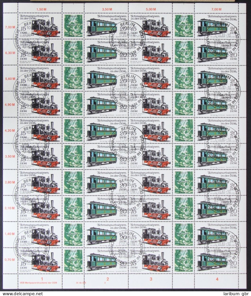 DDR ZD Bogen 2792-2793 Gestempelt Mit ESSt Und Mit DV 3 #NE015 - Se-Tenant