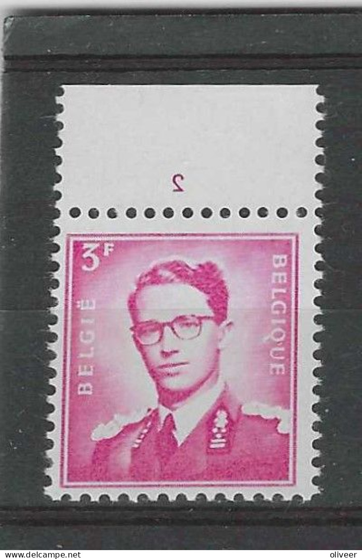 COB 1067 Plaatnr. 2 Type IX - Postfris MNH ** - 1953-1972 Anteojos