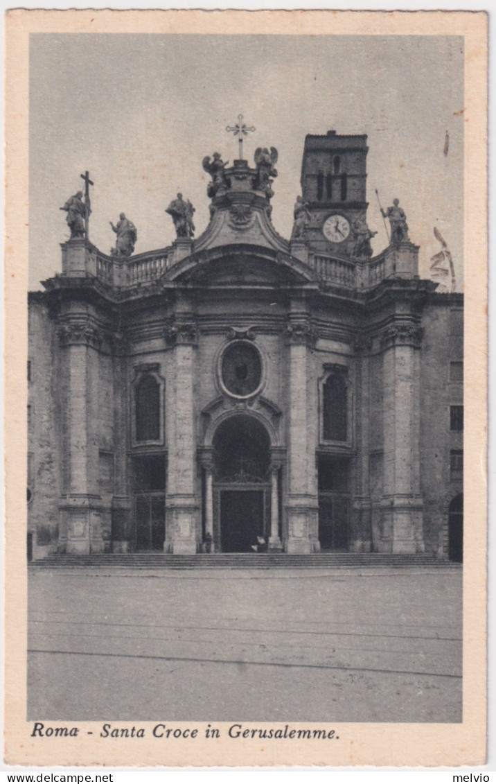 1938-AUGUSTO C.15 (417) Isolato Su Cartolina Roma (28.6) - Poststempel