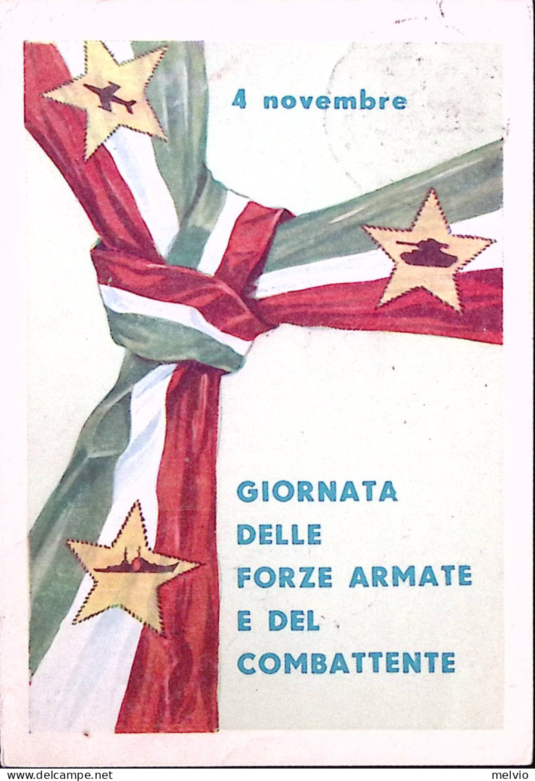 1959-FRANCHIGIA Giornata Forze Armate1959 Tondo Su Cartolina Bolzano (5.11) - Poststempel