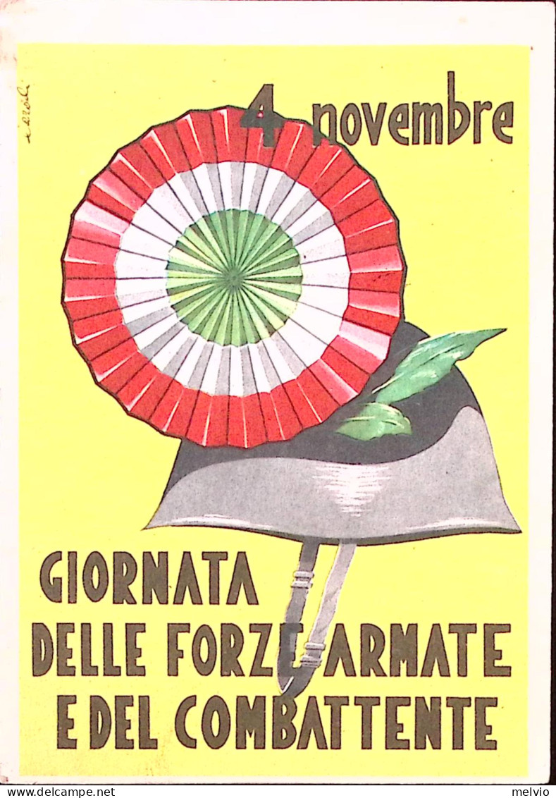1957-FRANCHIGIA Giornata Forze Armate1957 Lineare E Tondo Su Cartolina Milano (4 - Poststempel