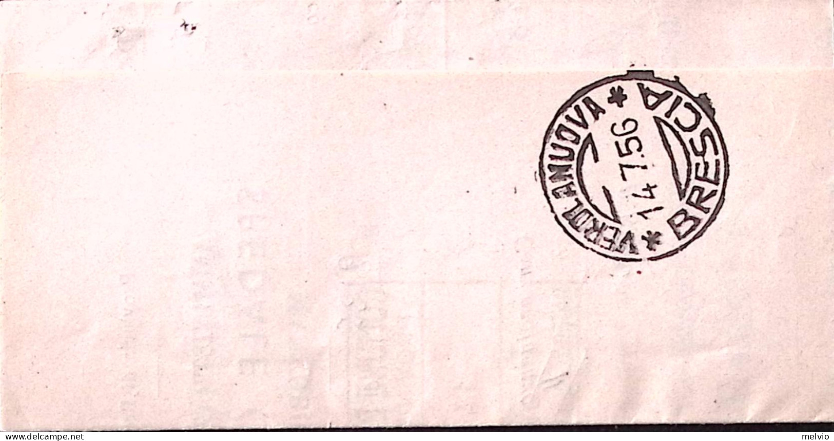1956-X COSTITUZIONE Lire 60 Isolato Su Piego Raccomandato Manerbio (11.4) - 1946-60: Poststempel