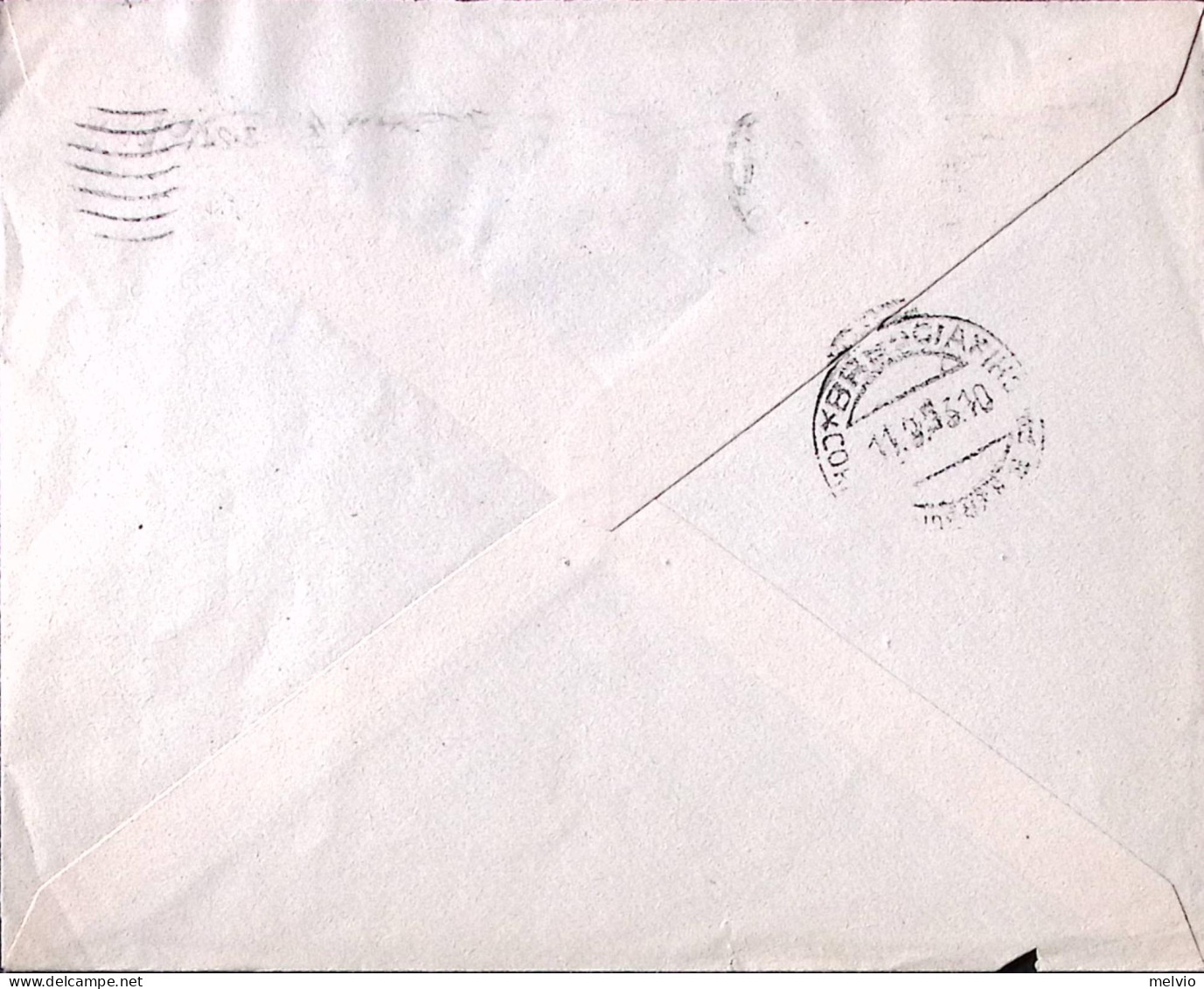 1953-PATTO ATLANTICO Lire 25 (723) Isolato Su Busta - 1946-60: Poststempel