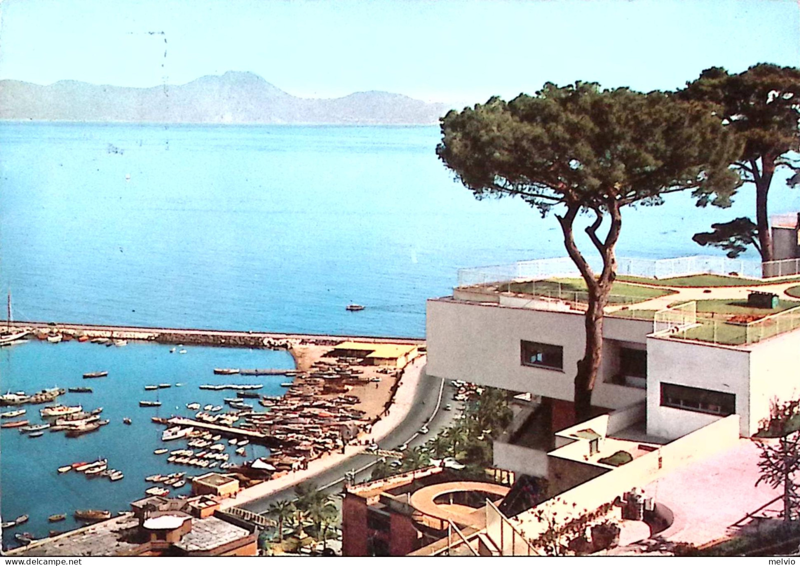 1959-Napoli Via Orazio E Porticciolo Di Mergellina Affr.Siracusana L.35 (716) Is - Napoli (Neapel)