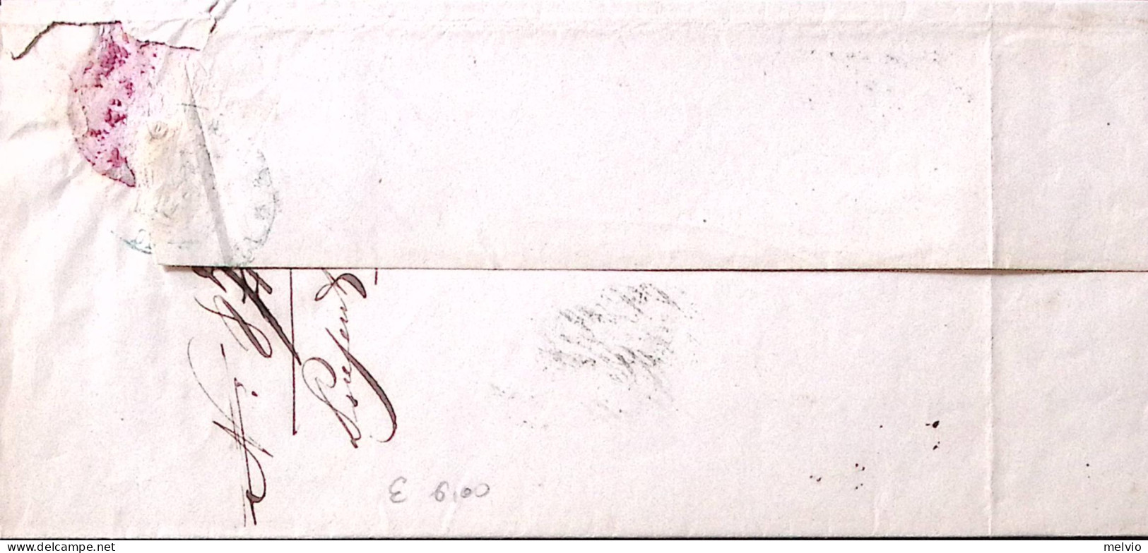 1877-S. BIAGIO Di COLLALTA Corsivo Collettoria Su Piego Treviso (23.1) - Poststempel