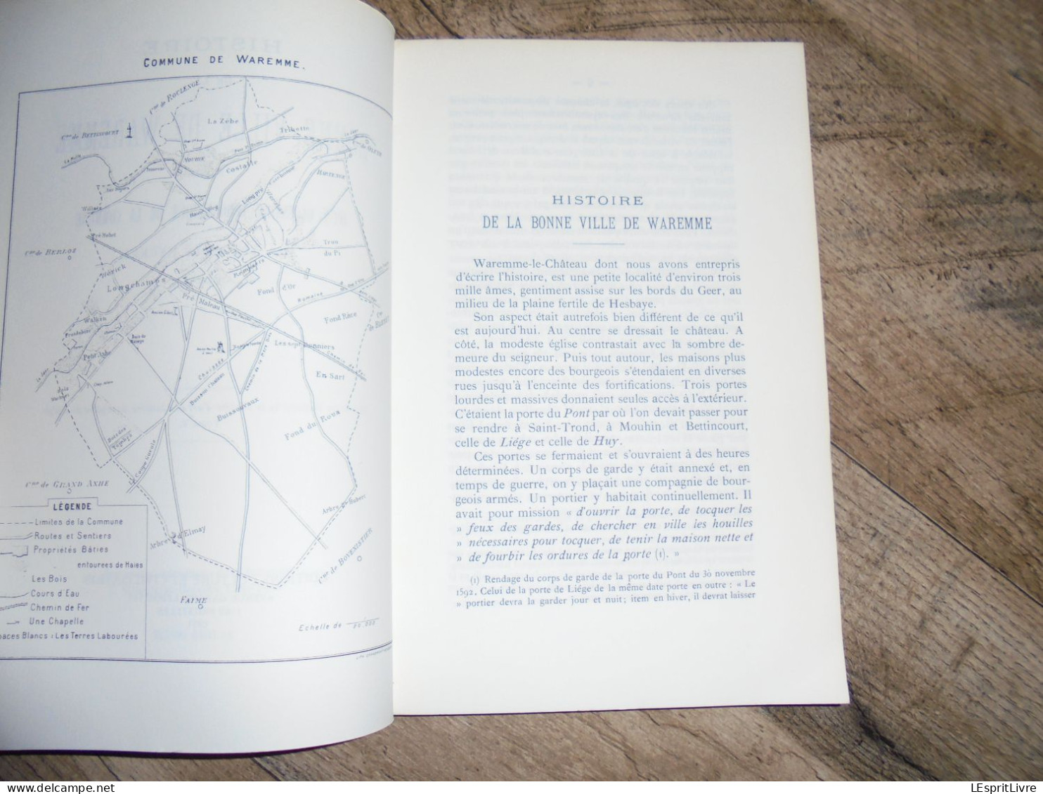 HISTOIRE DE LA BONNE VILLE DE WAREMME Régionalisme Hesbaye Liège Origine Seigneurie Révolution Bourgmestres - Belgium