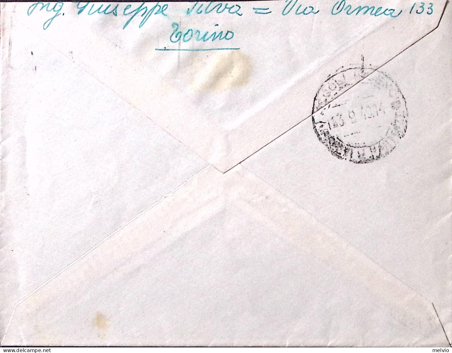 1949-SANTA TRINITA' Lire 20 Isolato Su Busta - 1946-60: Poststempel