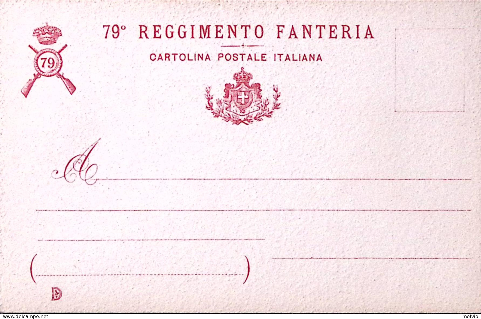1904-79^ REGGIMENTO FANTERIA, Udine Giugno1904, Nuova - Regimente
