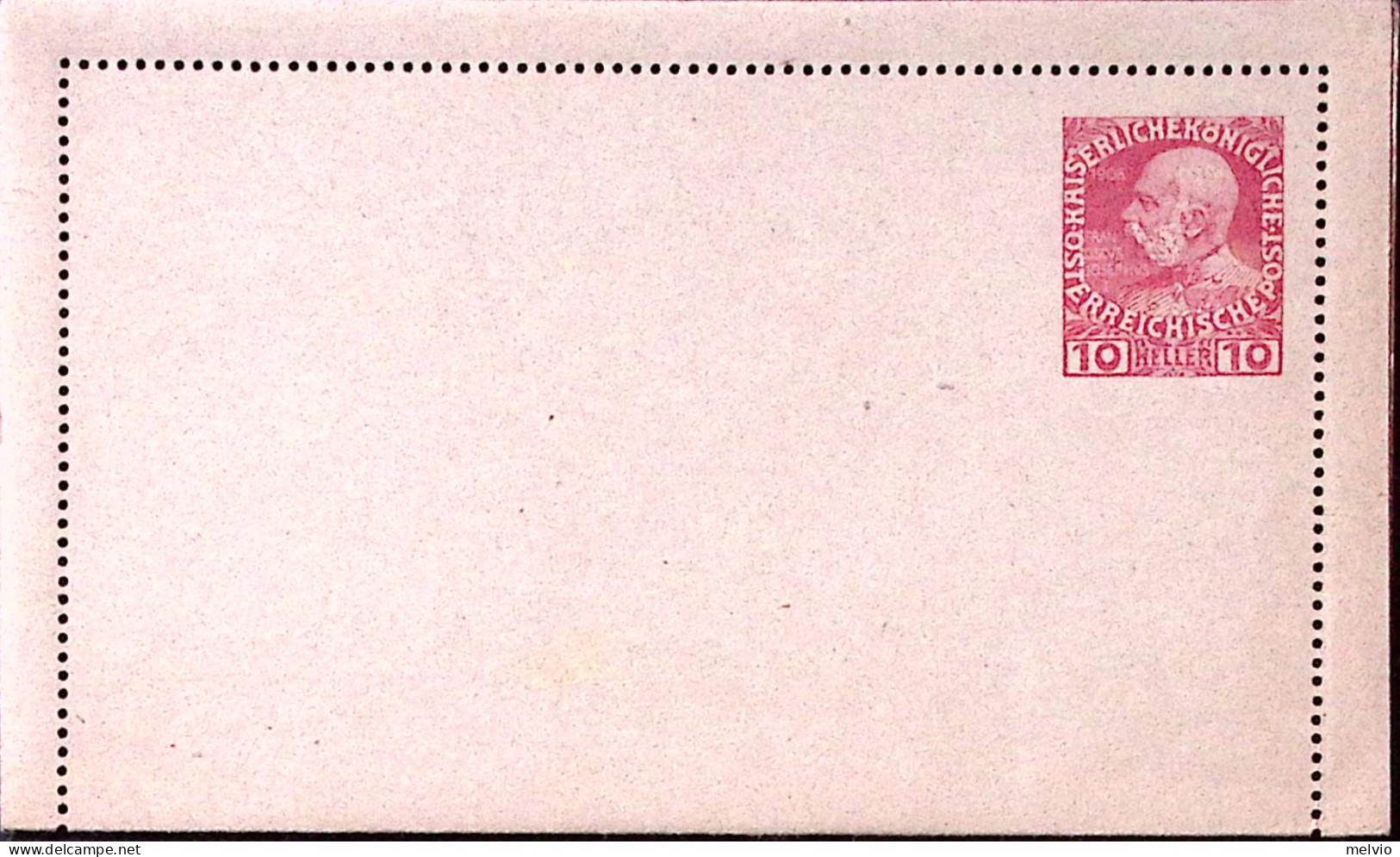 1908-Austria Biglietto Postale Francesco Giuseppe H.10, Nuovo - Sonstige & Ohne Zuordnung