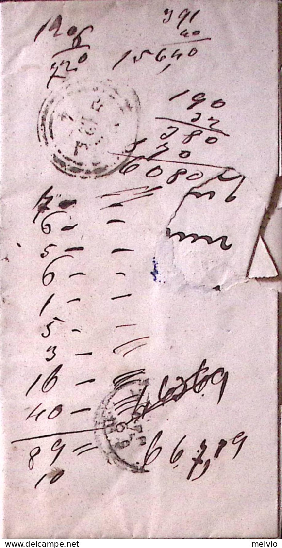 1867-SOPR. C.20/15 (25) Isolato Su Lettera Completa Testo Cremona (11.4) - Marcofilie