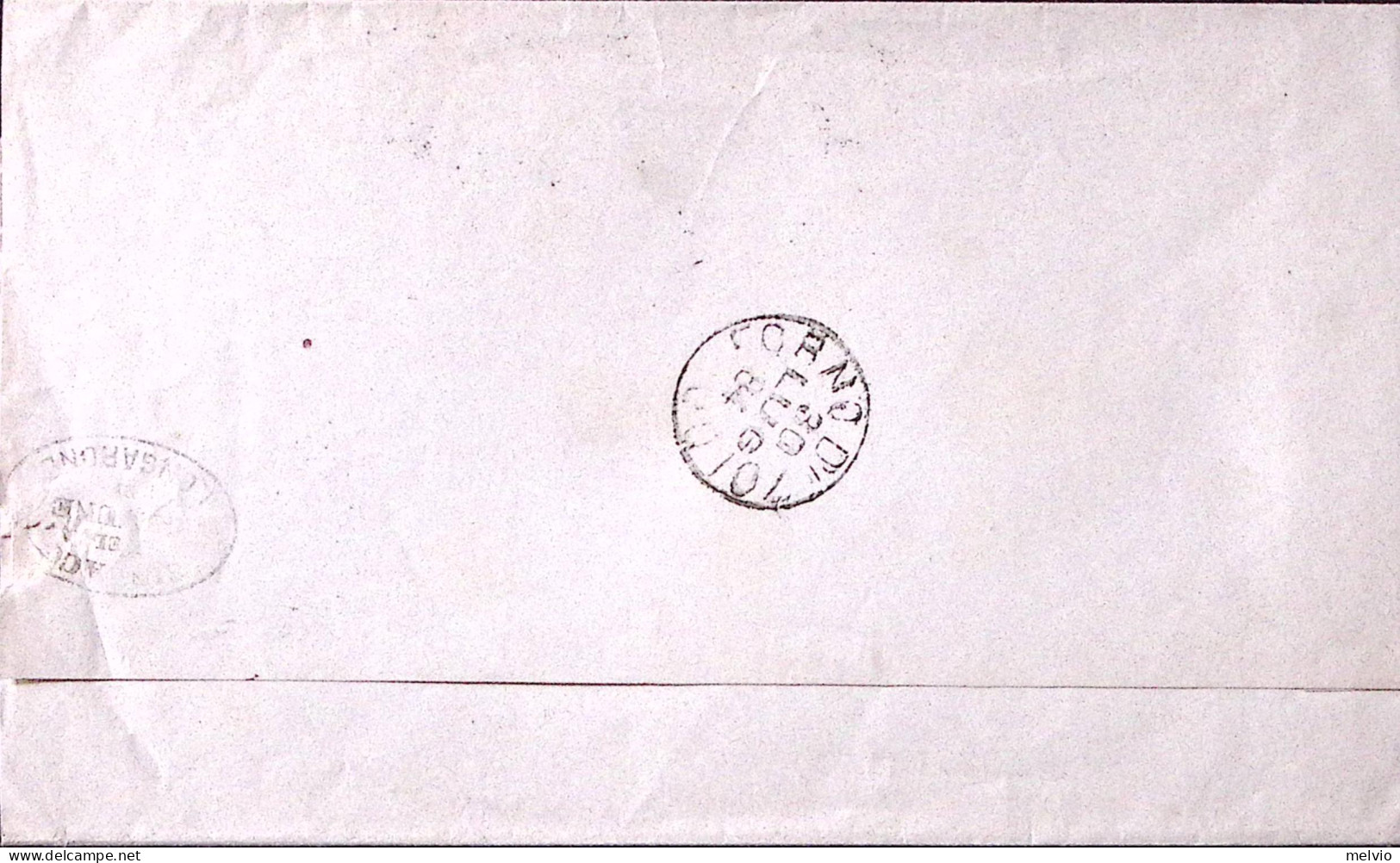 1884-LONGARONE C1+sbarre (29.7) Su Piego Affr. C.10 - Storia Postale