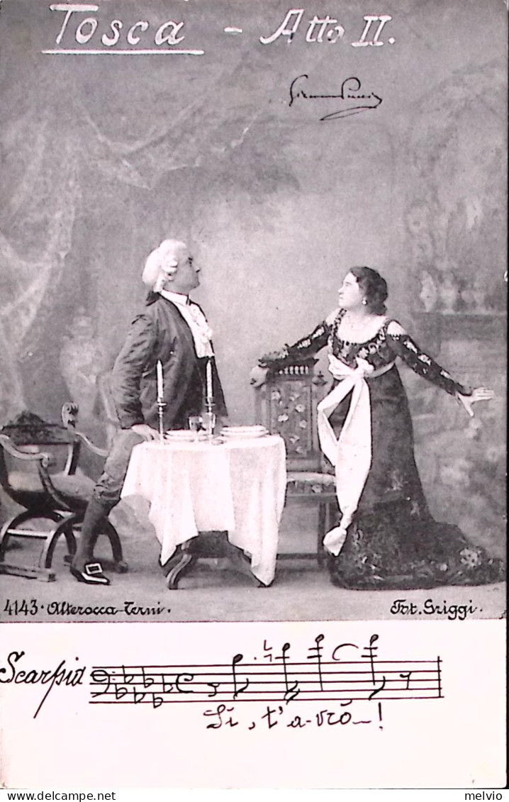 1910circa-TOSCA Atto II, Ed. Alterocca Terni, Nuova - Musik