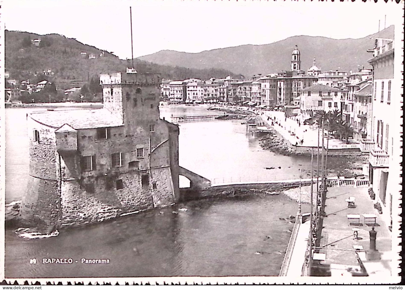 1948-RAPALLO Panorama Viaggiata Affrancata Democratica Quattro Lire 5 (555) Rapa - Genova