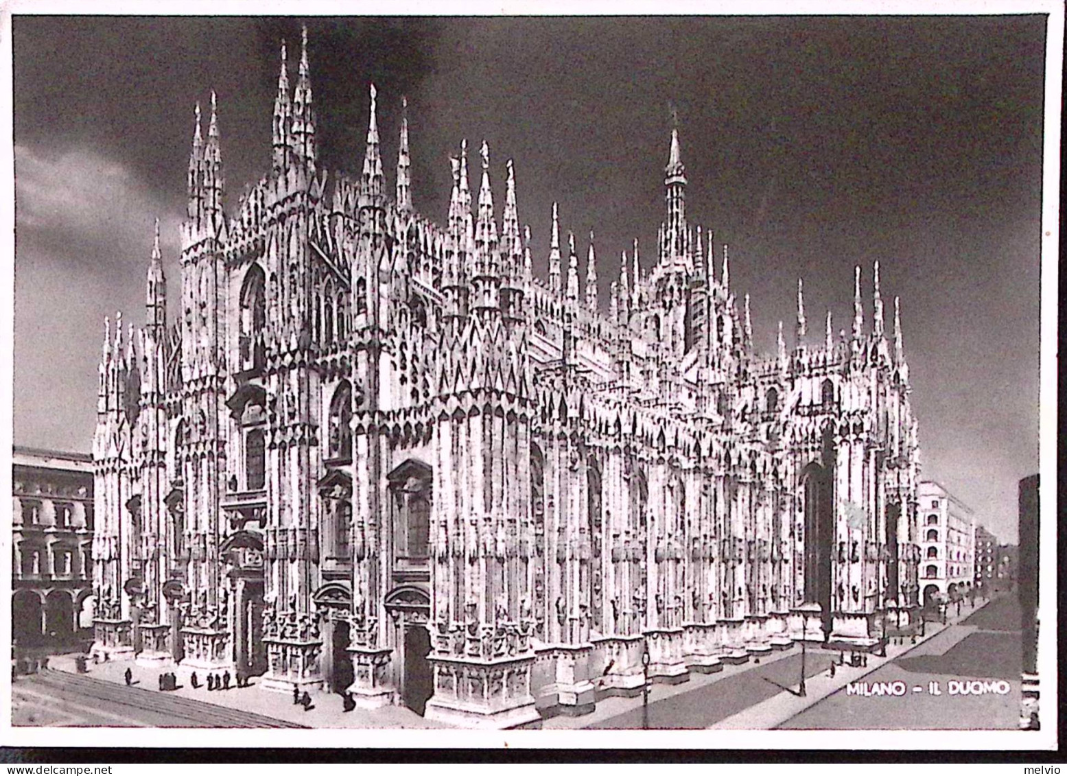 1945-Imperiale Senza Fasci Tre Lire 1 Su Cartolina (Milano Il Duomo) Per La Fran - Marcophilie