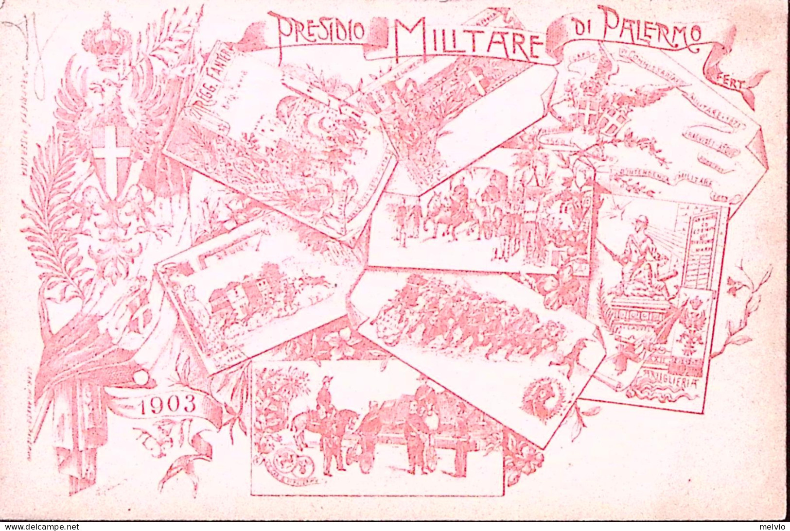 1903-PRESIDIO MILITARE PALERMO, Nuova - Palermo