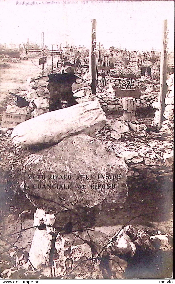 1924-REDIPUGLIA Cimitero Militare Viaggiata Monfalcone/a Annullo Austriaco (11.8 - Patriottisch