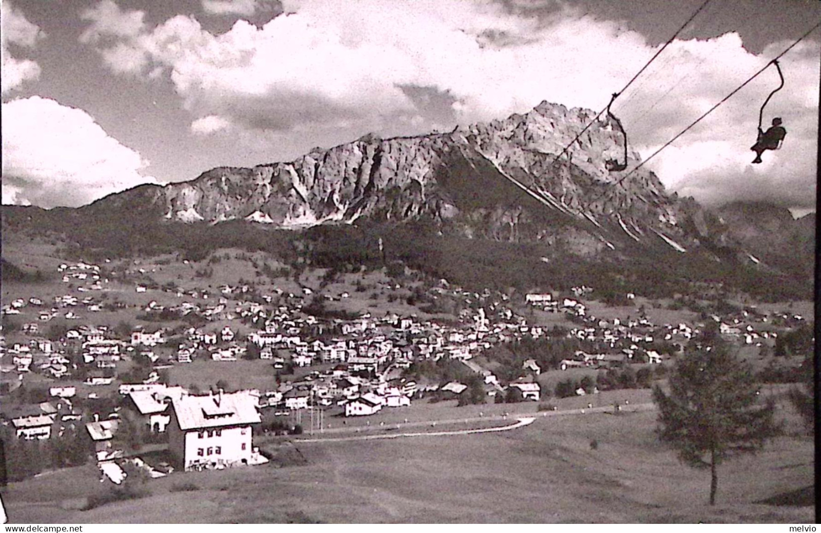 1953-CORTINA Seggiovia Col Drusciè Viaggiata Cortina (22.8) - Belluno