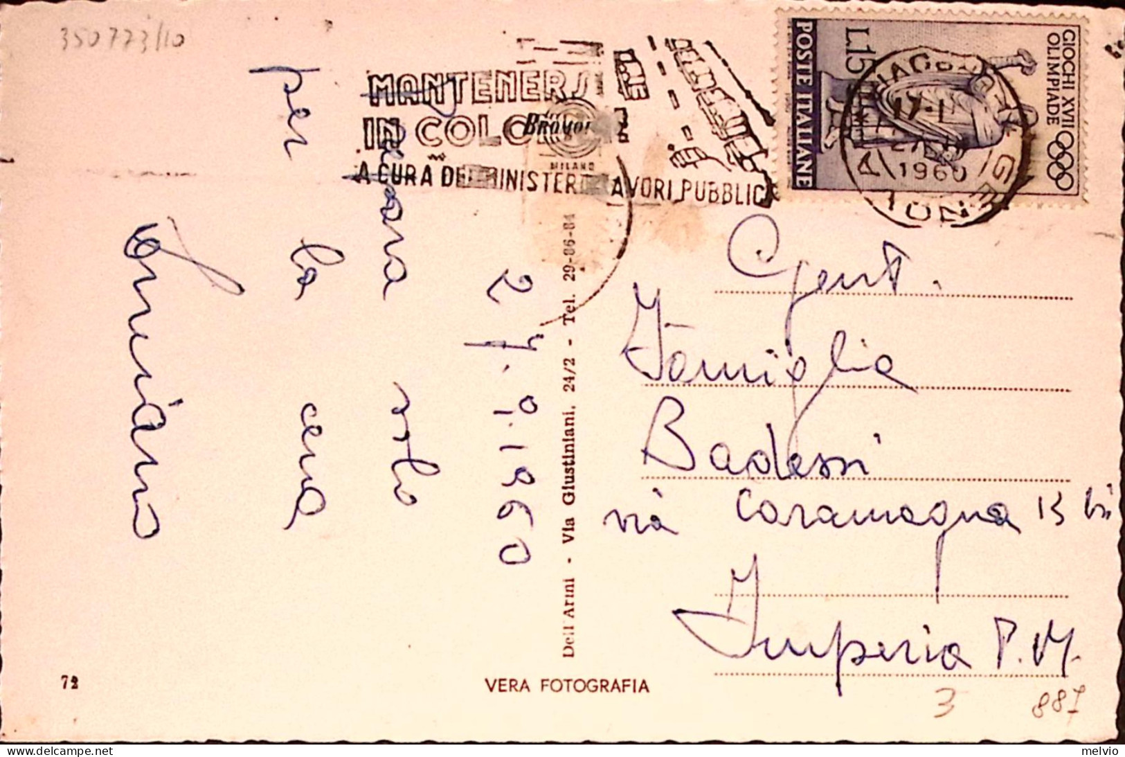 1960-GENOVA Transatlantici In Porto Viaggiata - Genova