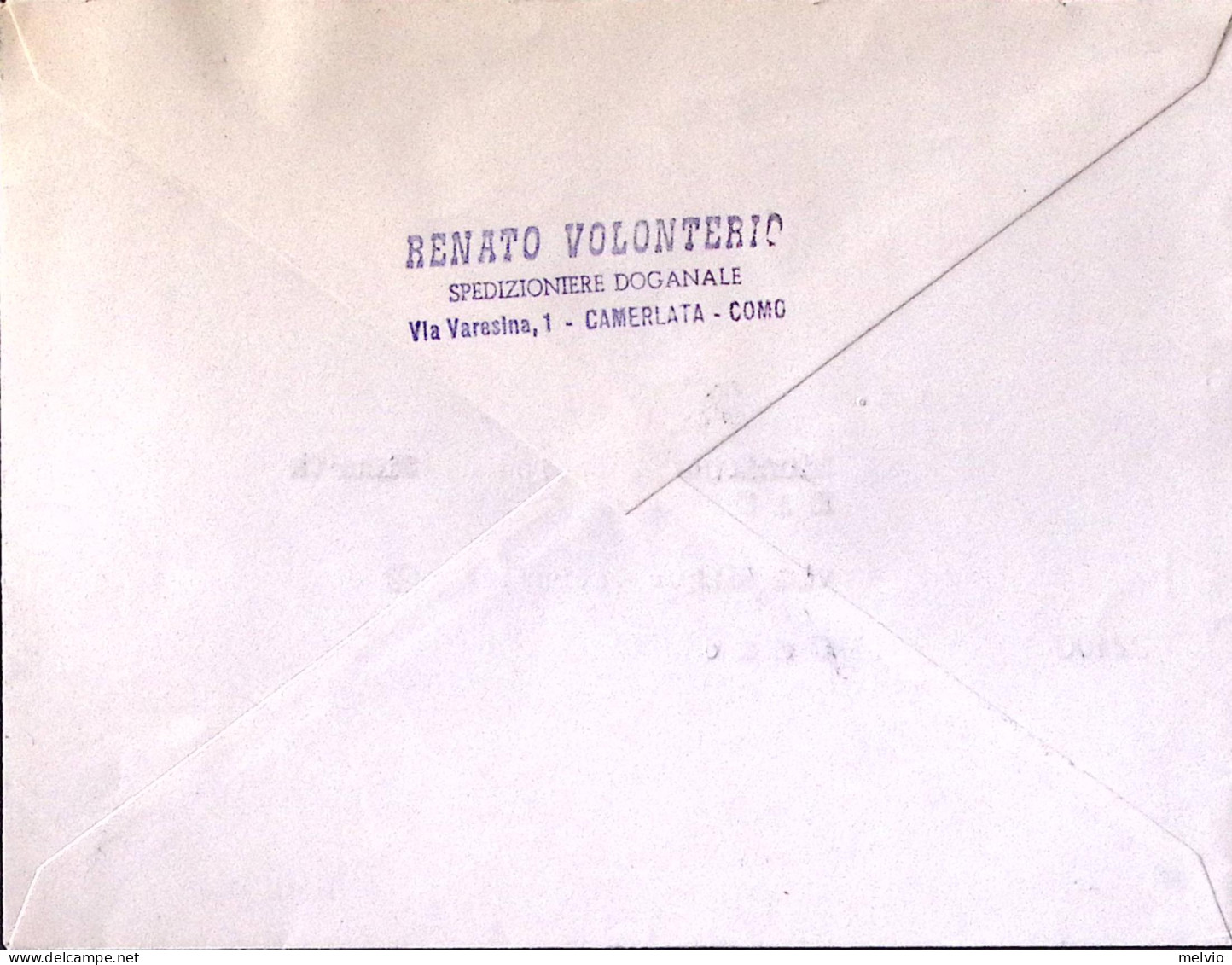1975-ORDINAMENTO NOTARILE Lire 100 Isolato Su Busta Como (5.9) - 1971-80: Marcophilia