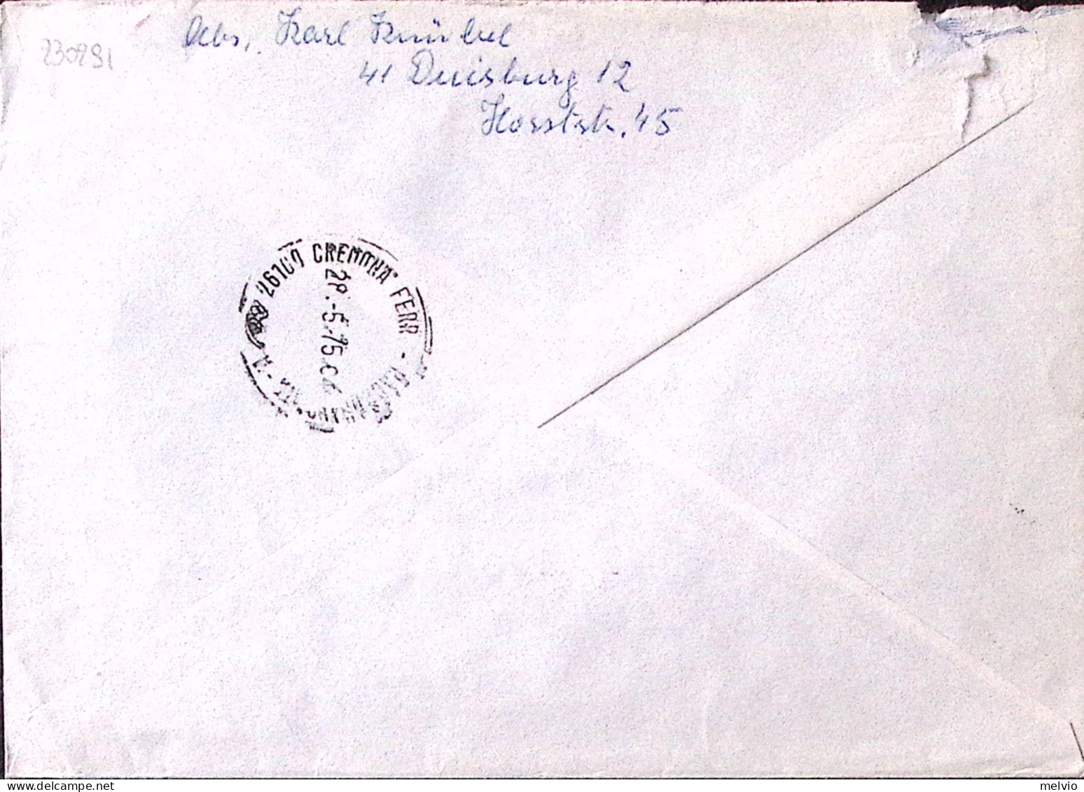 1975-GERMANIA BERLINO OCC. Navi Marina Tedesca Serie Cpl. (447/1) Su Raccomandat - Covers & Documents