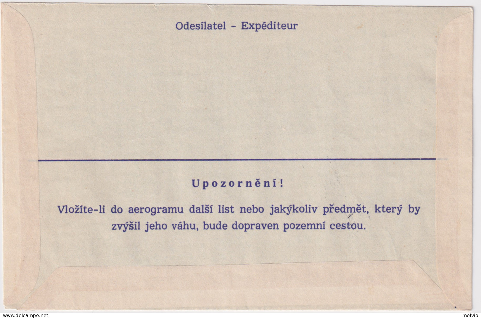 1969-Cecoslovacchia Posta Razzo Volo Speciale (24.8.69) - 1961-70: Marcophilie