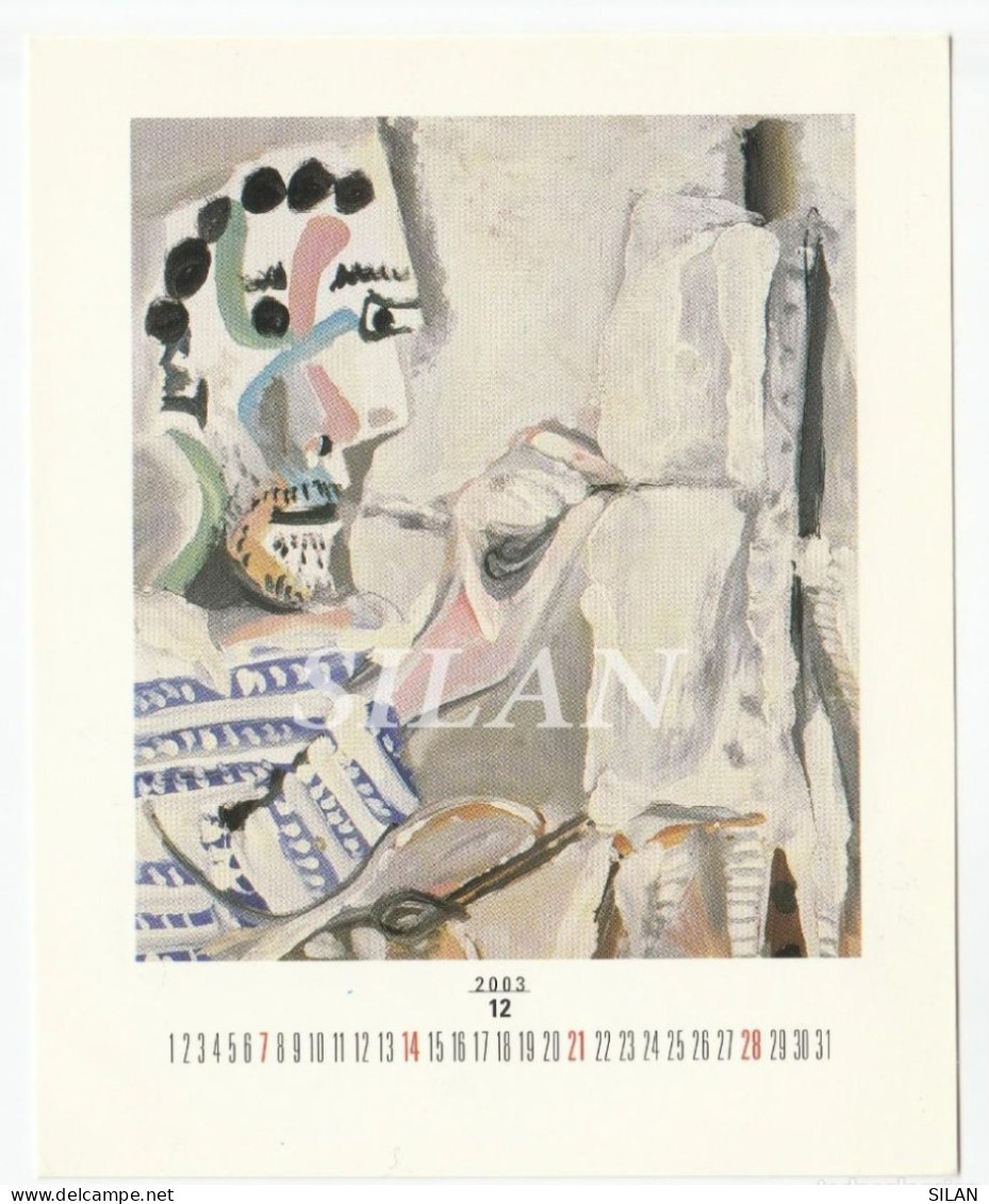 Postal Picasso Pintor Trabajando 1965 Impresa En España 2002 Textura Ediciones/Carte Postale Picasso, Peintre Au Travail - Pintura & Cuadros