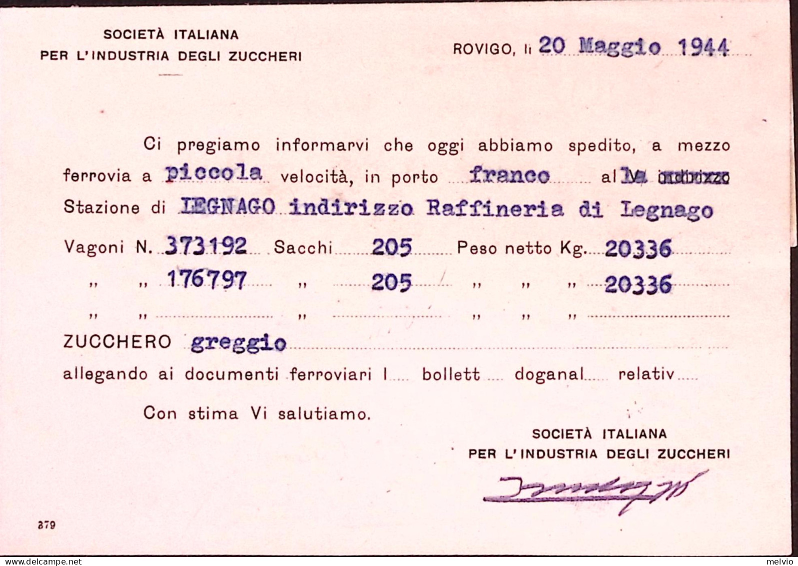 1944-RSI PACCHI POSTALI C.5 E 10 (24/5) + Imperiale C.15 (246) Su Cartolina Comm - Marcophilia