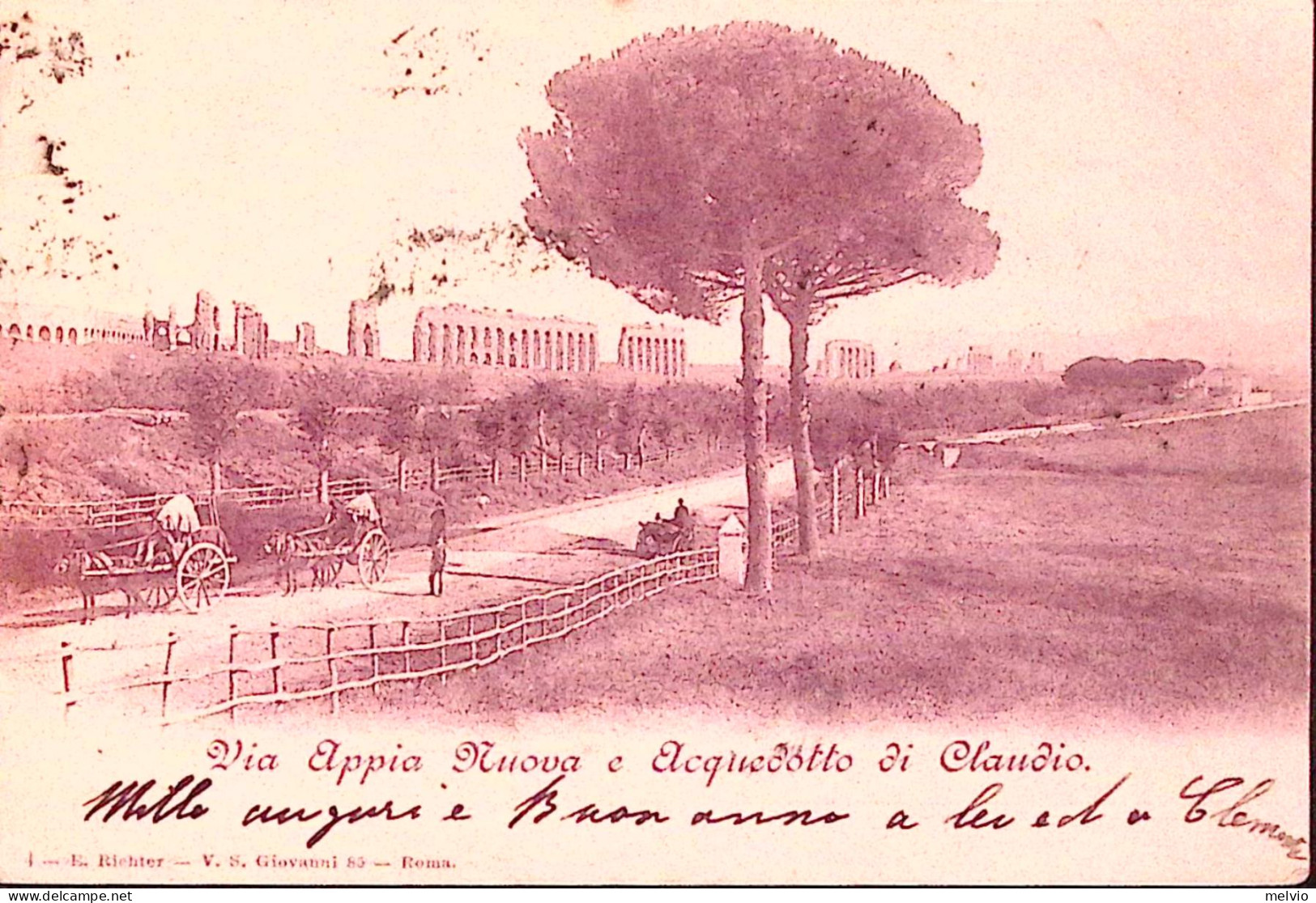 1900-ROMA Via Appia Nuova E Acquedotto Di Claudio, Viaggiata - Autres & Non Classés