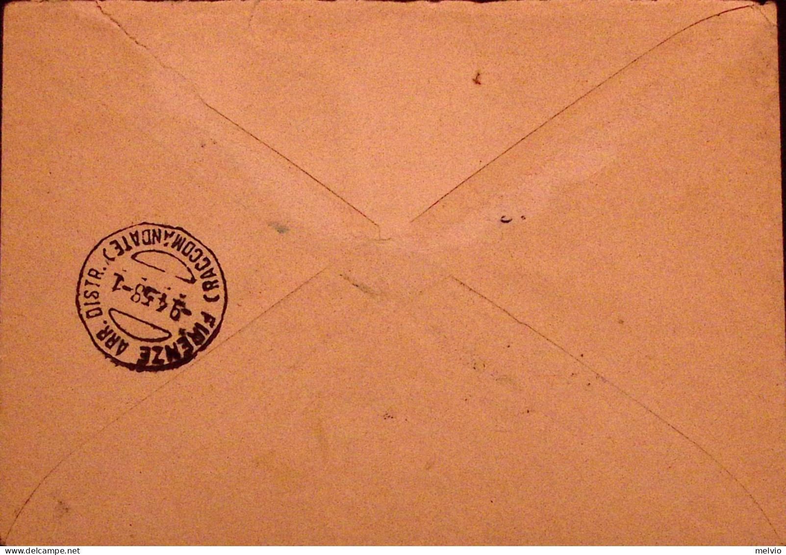 1958-RUSSIA Sputnik 22 E Altri Valori Su Busta Postale Racc. Riga (30.3) Per Ita - Other & Unclassified