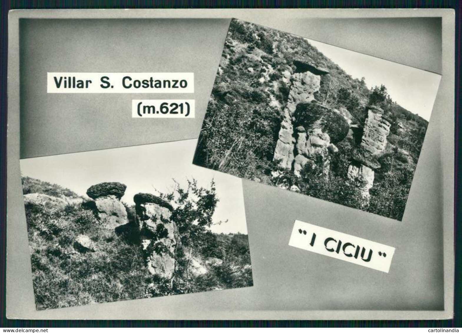 Cuneo Villar San Costanzo I Ciciu Foto FG Cartolina MZ1908 - Cuneo