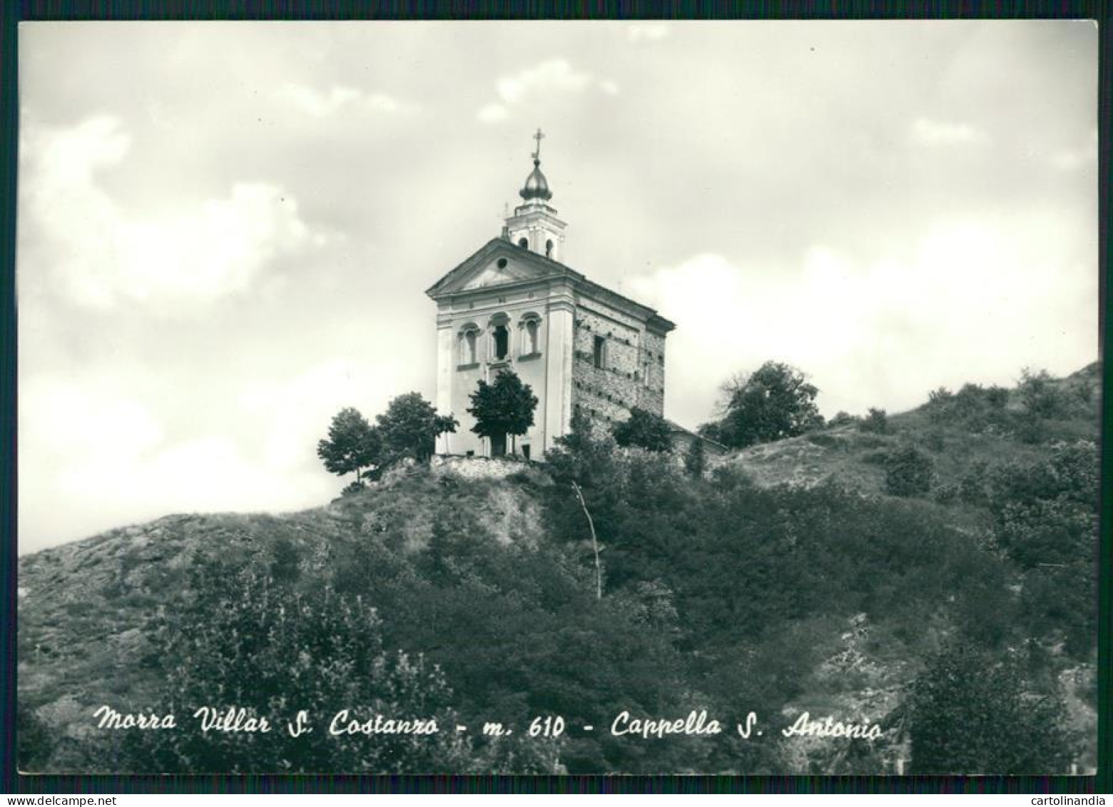 Cuneo Villar San Costanzo Morra Cappella Sant'Antonio Foto FG Cartolina MZ1913 - Cuneo