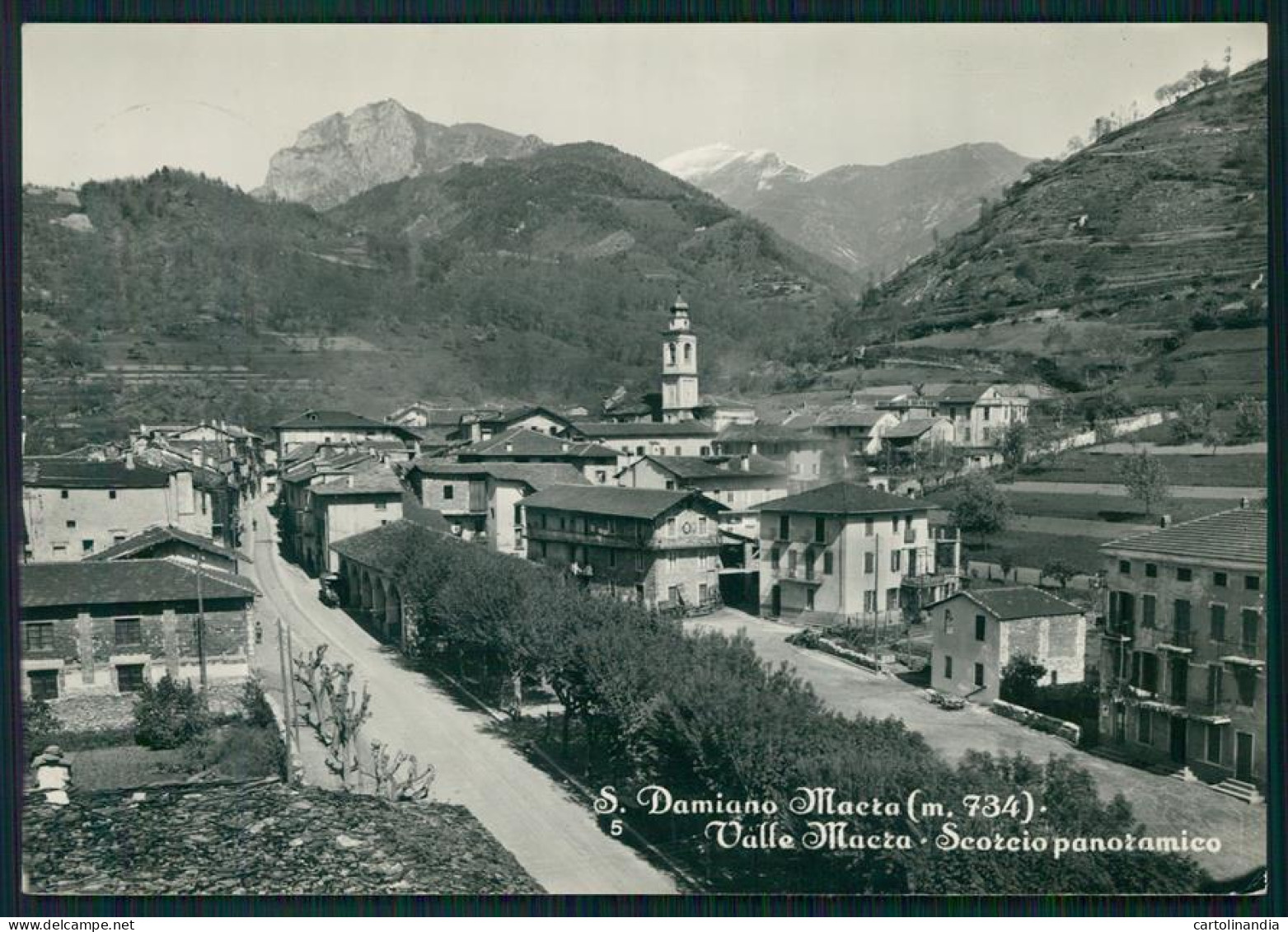 Cuneo San Damiano Macra Foto FG Cartolina MZ1920 - Cuneo