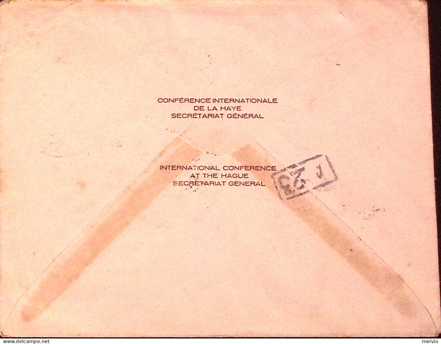 1930-OLANDA NEDERLAND Conferenza De La Haye (9.1) Ann. Spec. - Postal History