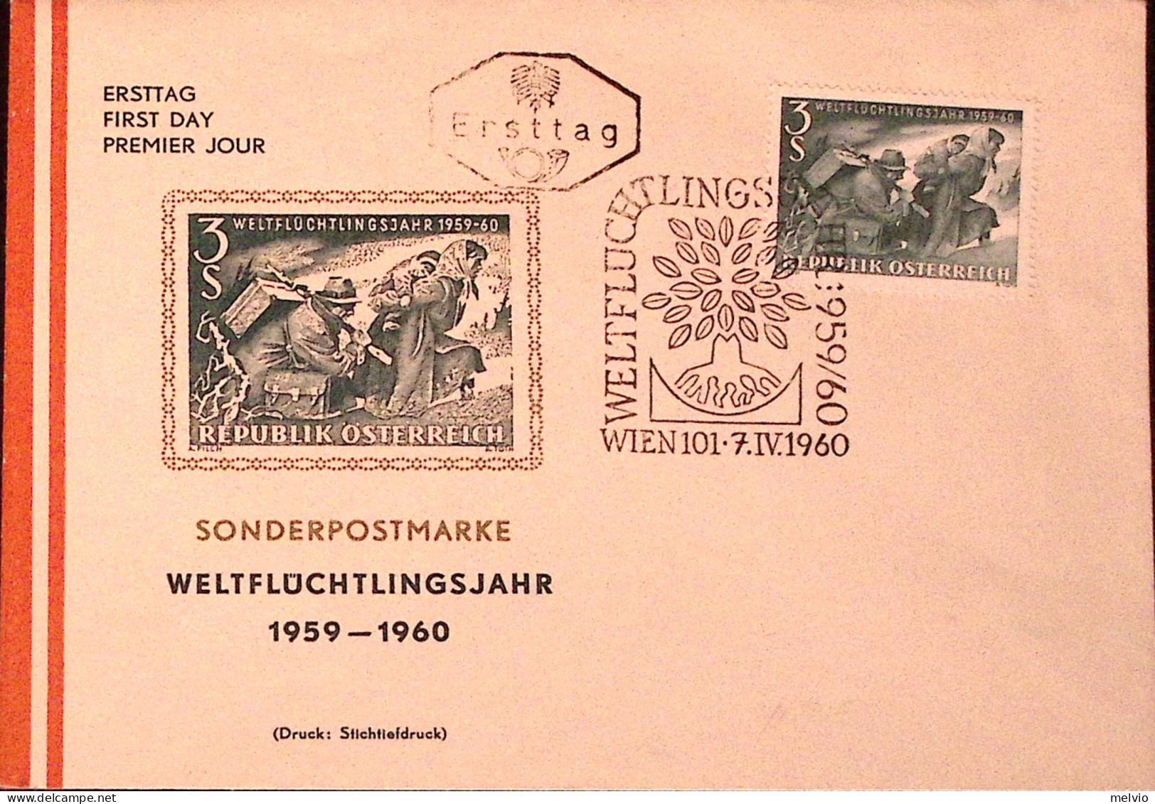 1960-Austria Anno Mondiale Rifugiato (915) Fdc - FDC