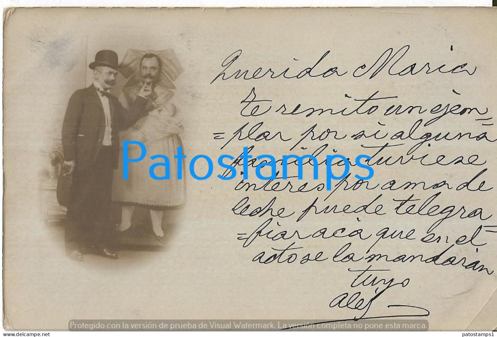 227628 REAL PHOTO RUSSIA COUPLE GAY CURTAIN TELON CIRCULATED TO URUGUAY POSTAL POSTCARD - Fotografie