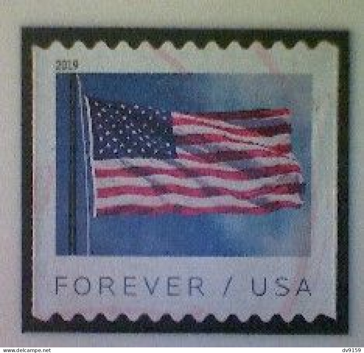 United States, Scott #5343, Used(o) Coil, 2019, Flag Definitive, (55¢) - Usados