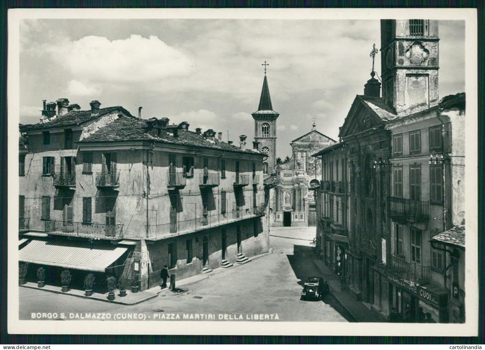 Cuneo Borgo San Dalmazzo Piazza Martiri Della Libertà Foto FG Cartolina MZ1956 - Cuneo