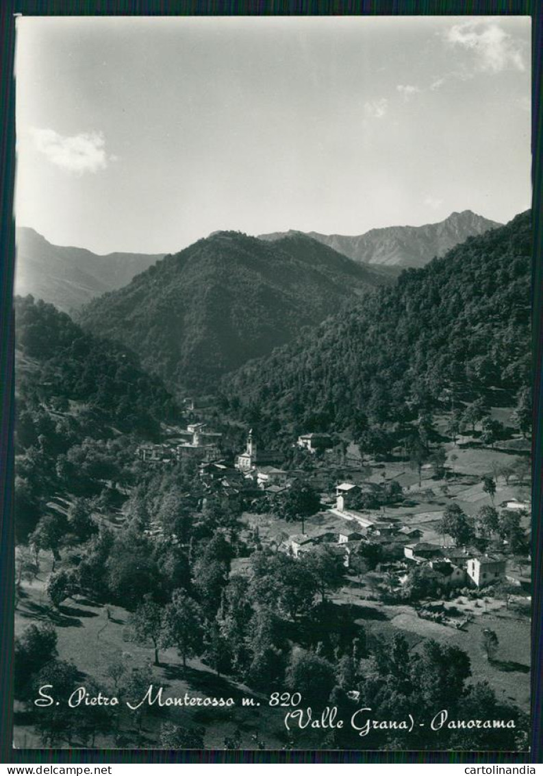 Cuneo Monterosso Grana San Pietro Foto FG Cartolina MZ1960 - Cuneo