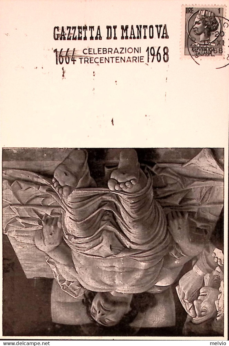 1968-GAZZETTA DI MANTOVA Annullo Speciale(15.11) Su Cartolina Ufficiale - 1961-70: Poststempel