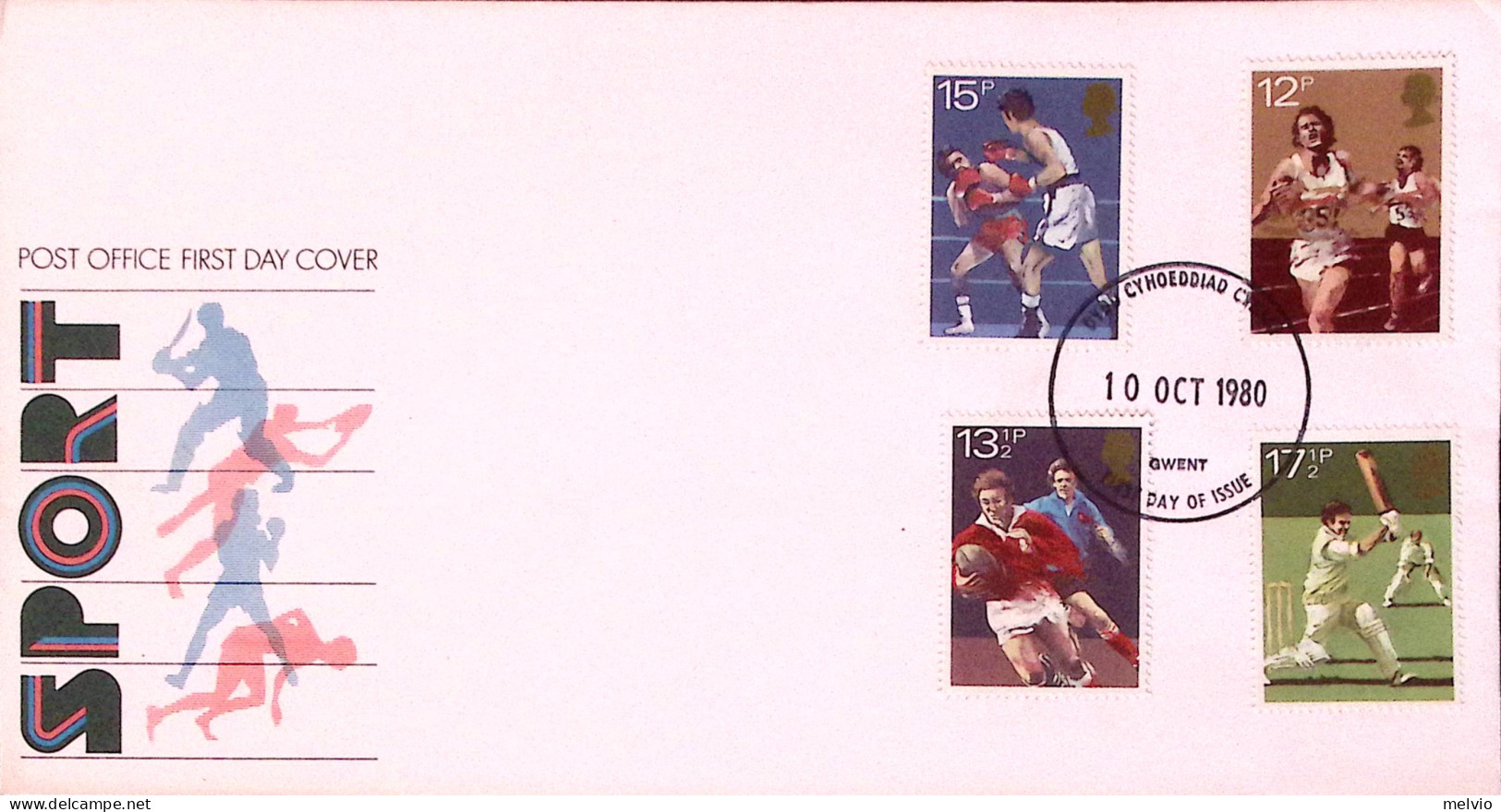 1980-GRAN BRETAGNA GREAT BRITAIN Associazioni Sportive Serie Cpl. (955/8) Fdc - Storia Postale