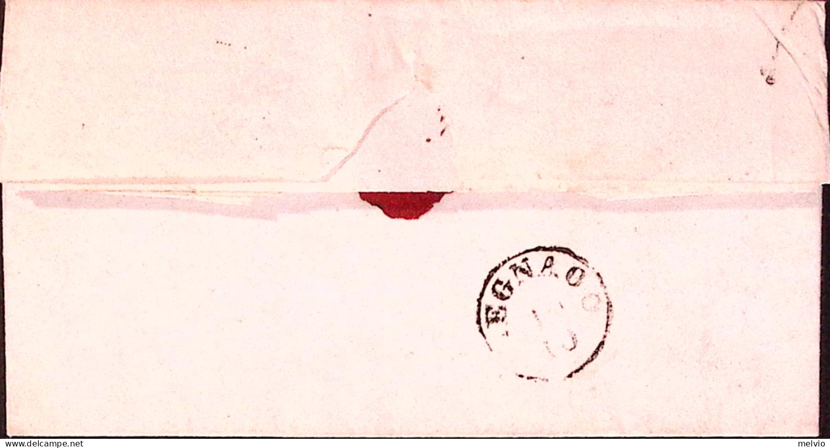Lombardo Veneto-1862 15s. (34) Su Lettera Completa Testo Venezia, Firmata Biondi - Lombardije-Venetië