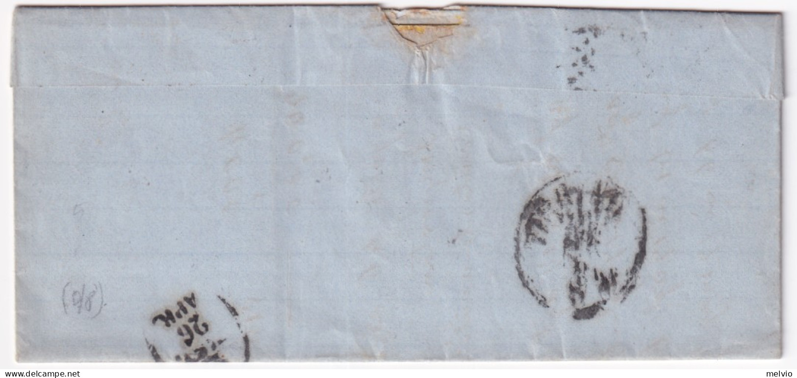 1867-effigie Sopr. C.20/15 1 Tipo (23) Su Soprascritta Ivrea (25.4) - Marcofilía