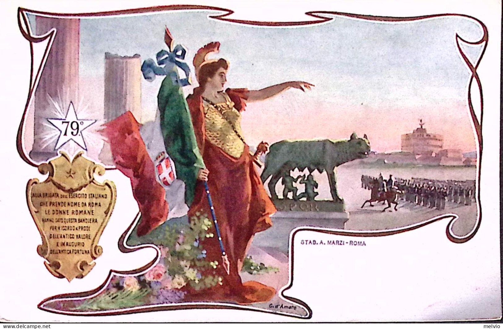 1904circa-79 REGGIMENTO FANTERIA, Ed. Marzi, Nuova - Regimente