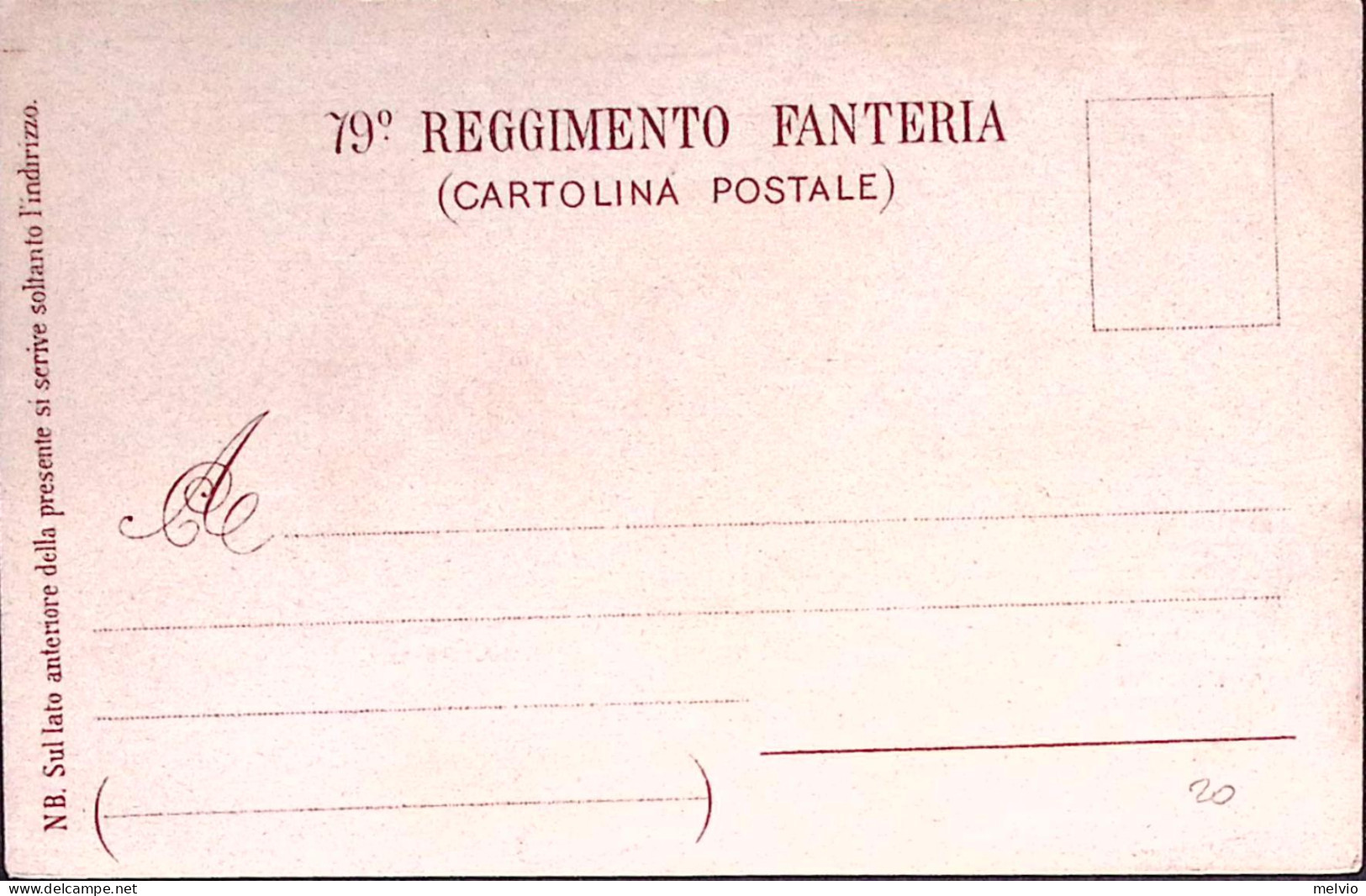 1904circa-79 REGGIMENTO FANTERIA, Ed. Marzi, Nuova - Régiments