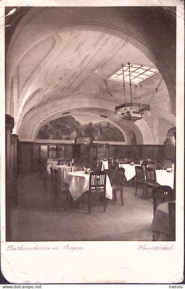 1919-BOZEN Rathauskeller, Viaggiata - Siena