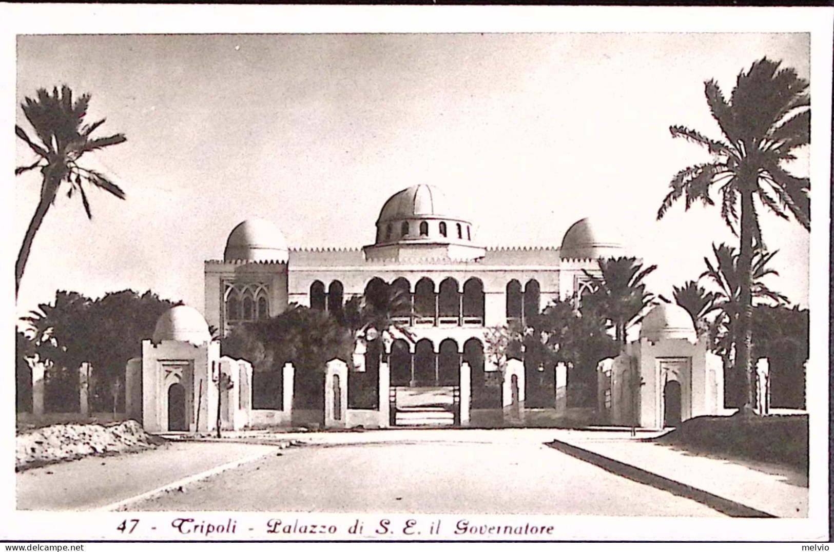 1932-TRIPOLI Palazzo Di S.E. Il Governatore, Viaggiata - Libya
